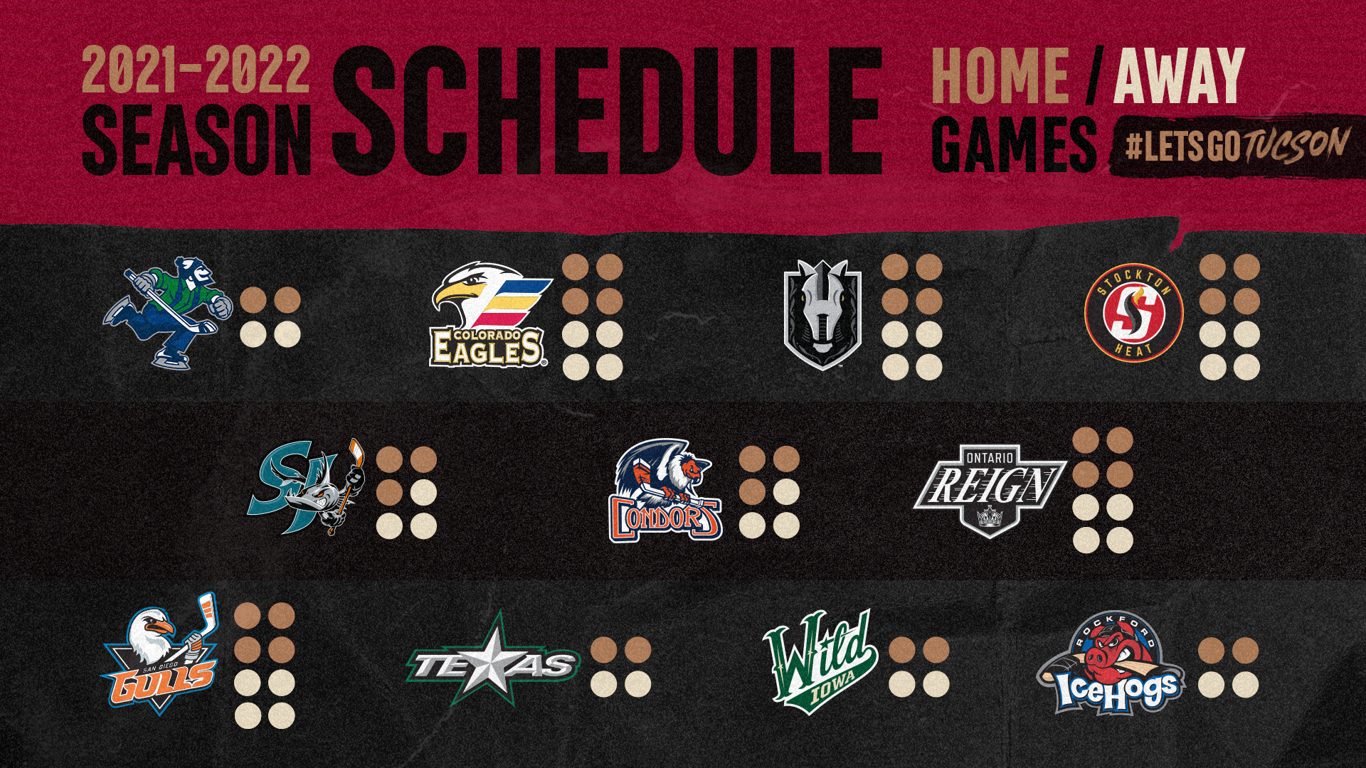 21-22 Schedule Matrix Announced - TucsonRoadrunners.com