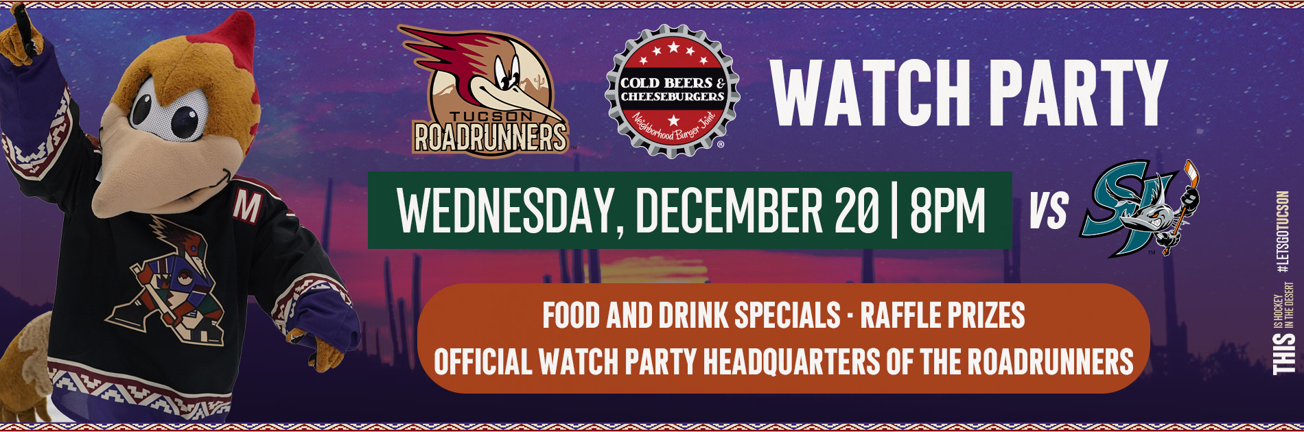 Roadrunners Announce Watch Party On Dec. 20 At Cold Beers And ...