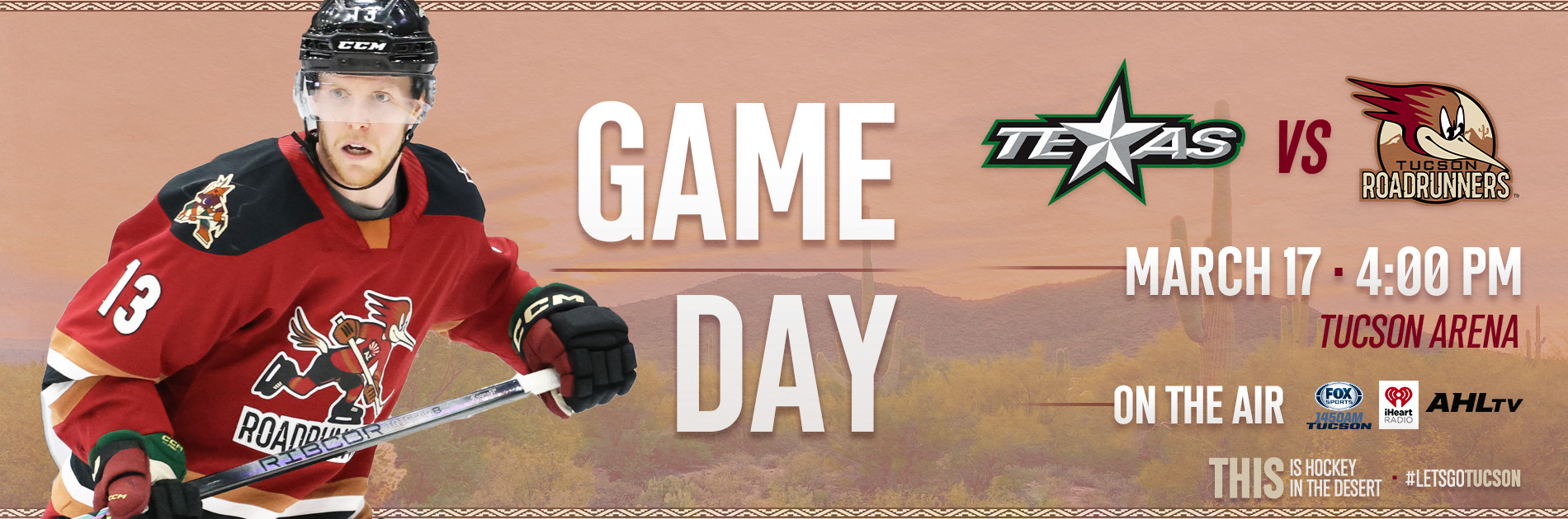 Game #59: Tucson Roadrunners vs. Texas Stars - TucsonRoadrunners.com