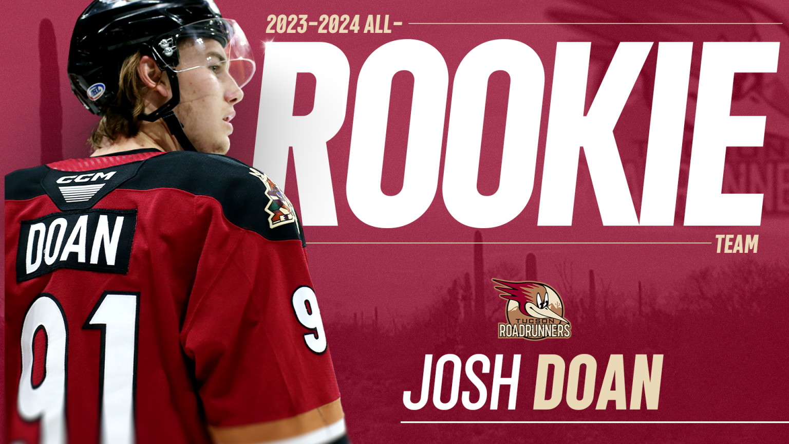 Josh Doan Named To AHL’s All-Rookie Team - TucsonRoadrunners.com